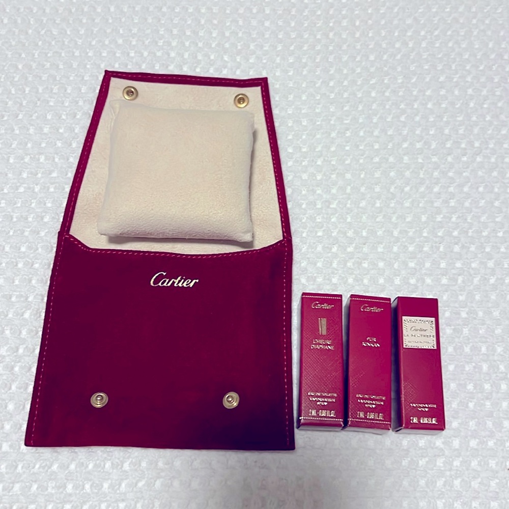 Cartier Travel Pouch with Pillow Authentic